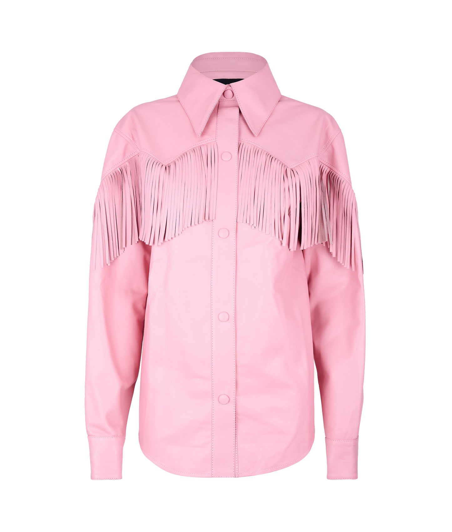 Camisola flecos dusty rose