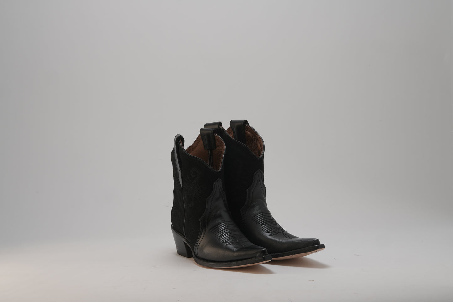 Black Jornada Pony Ankle Boots