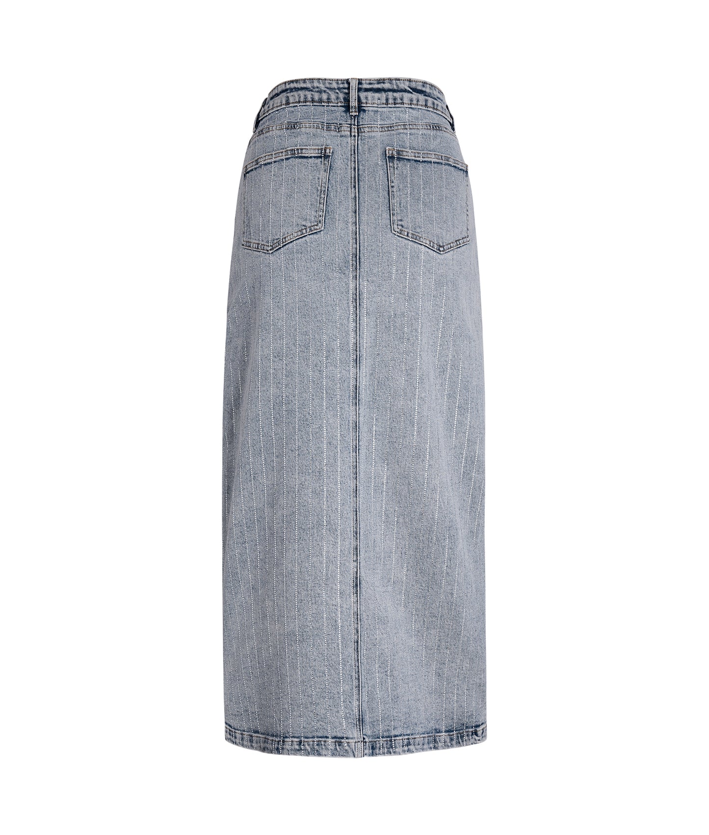 Falda Pinstriped Denim