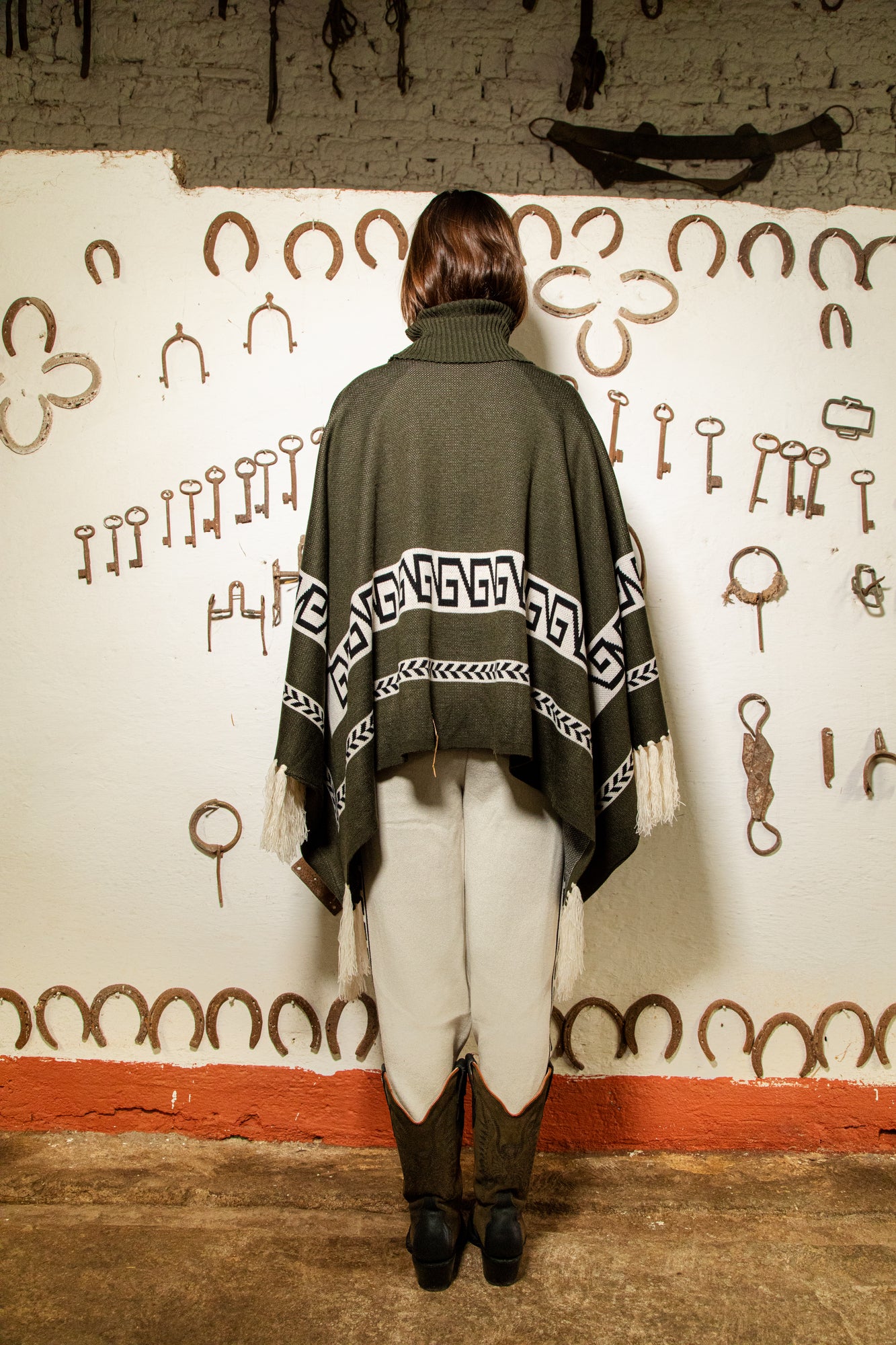 Poncho cerrado Verde