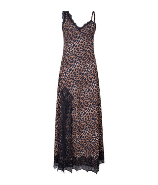 Slip dress largo cheetah