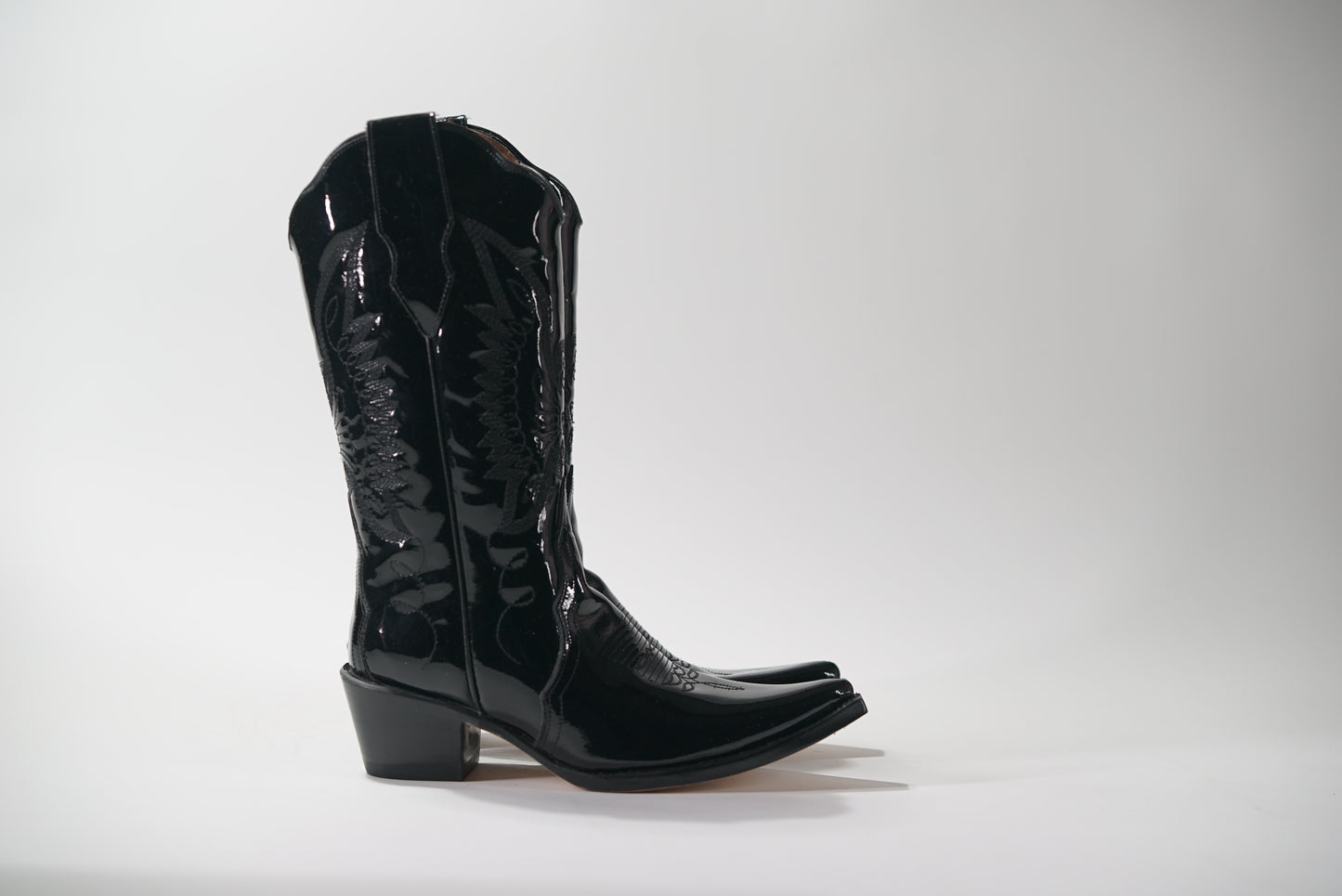 Black Patent Jornada Boots
