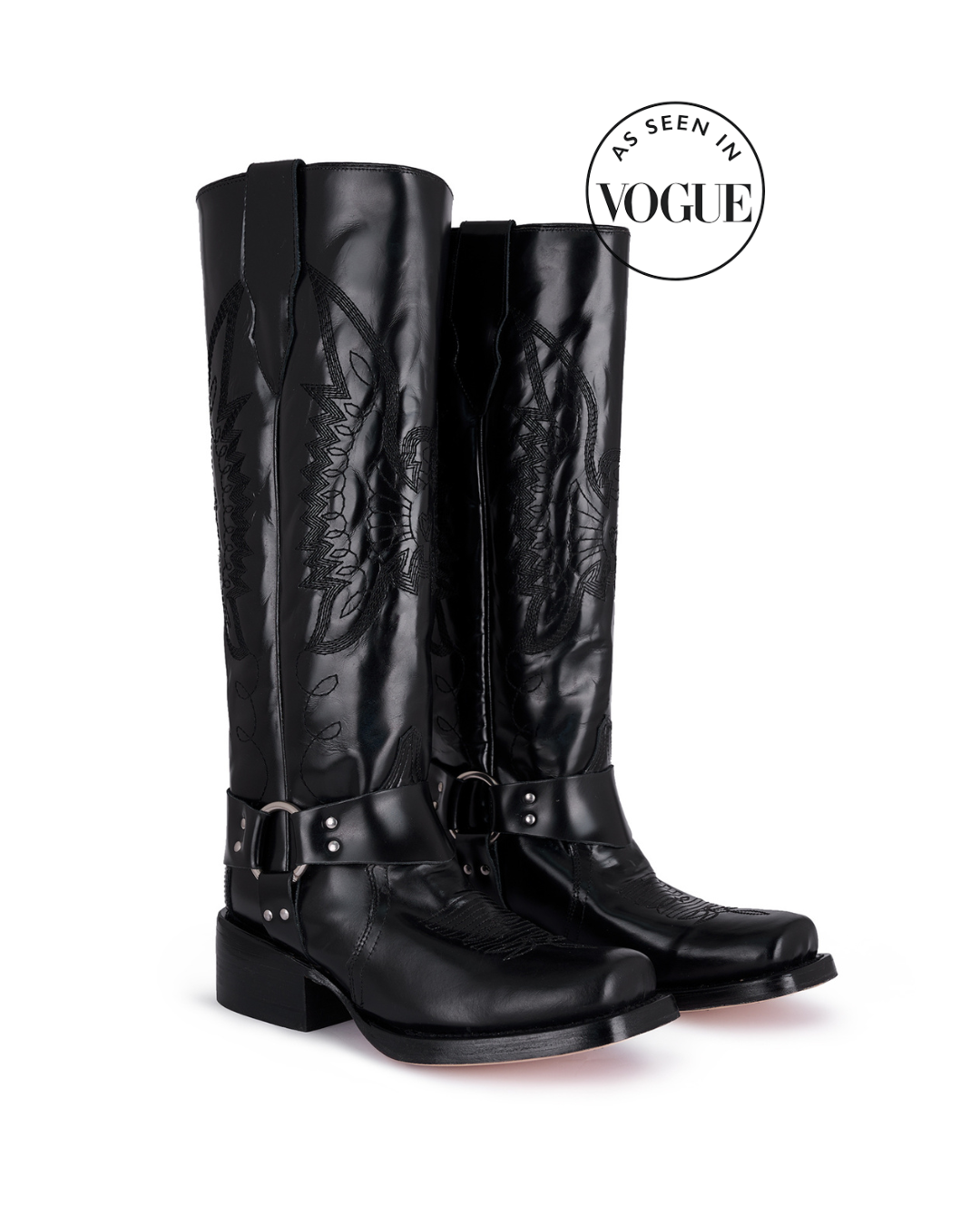 Botas Biker Glossy Black