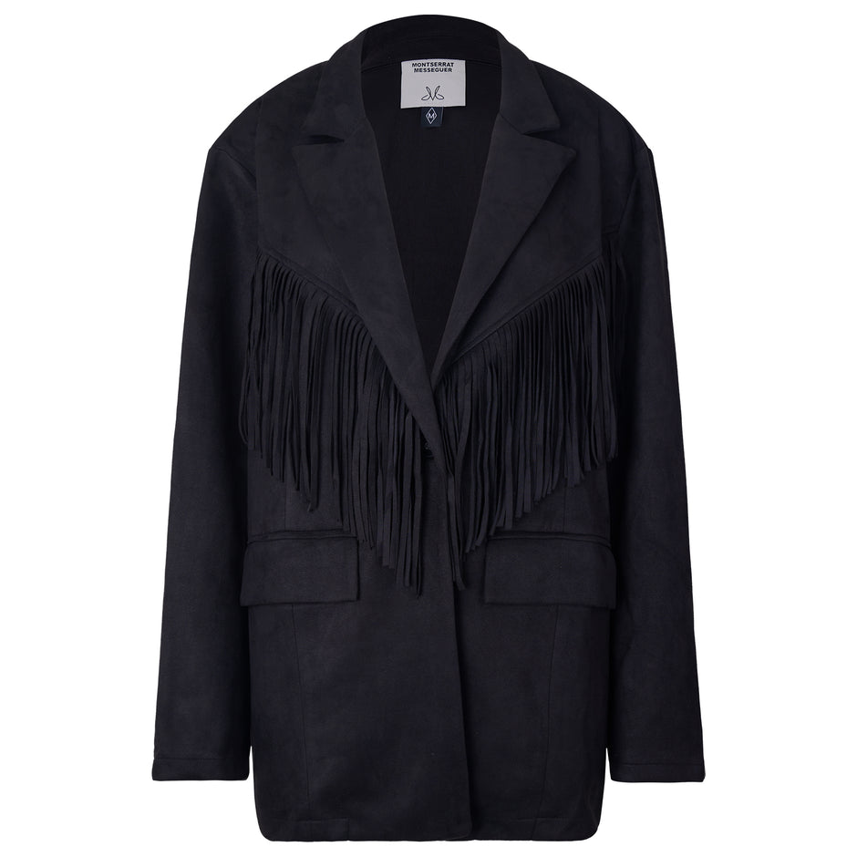 Blazer Flecos Negro