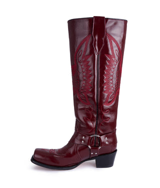 Botas biker cherry