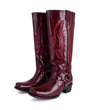 Botas biker cherry