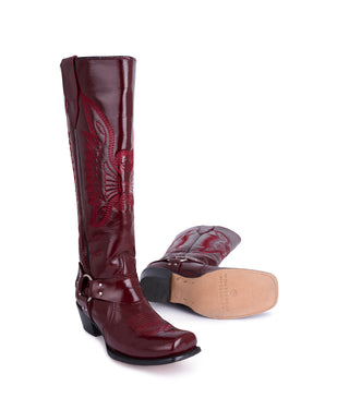 Botas biker cherry