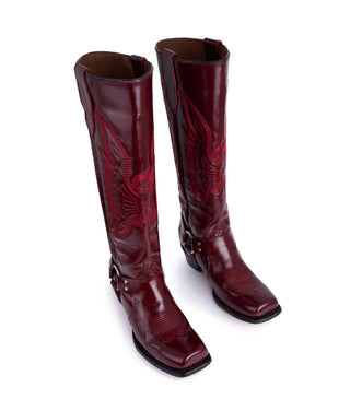 Botas biker cherry