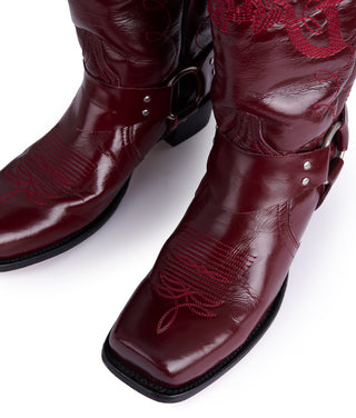 Botas biker cherry