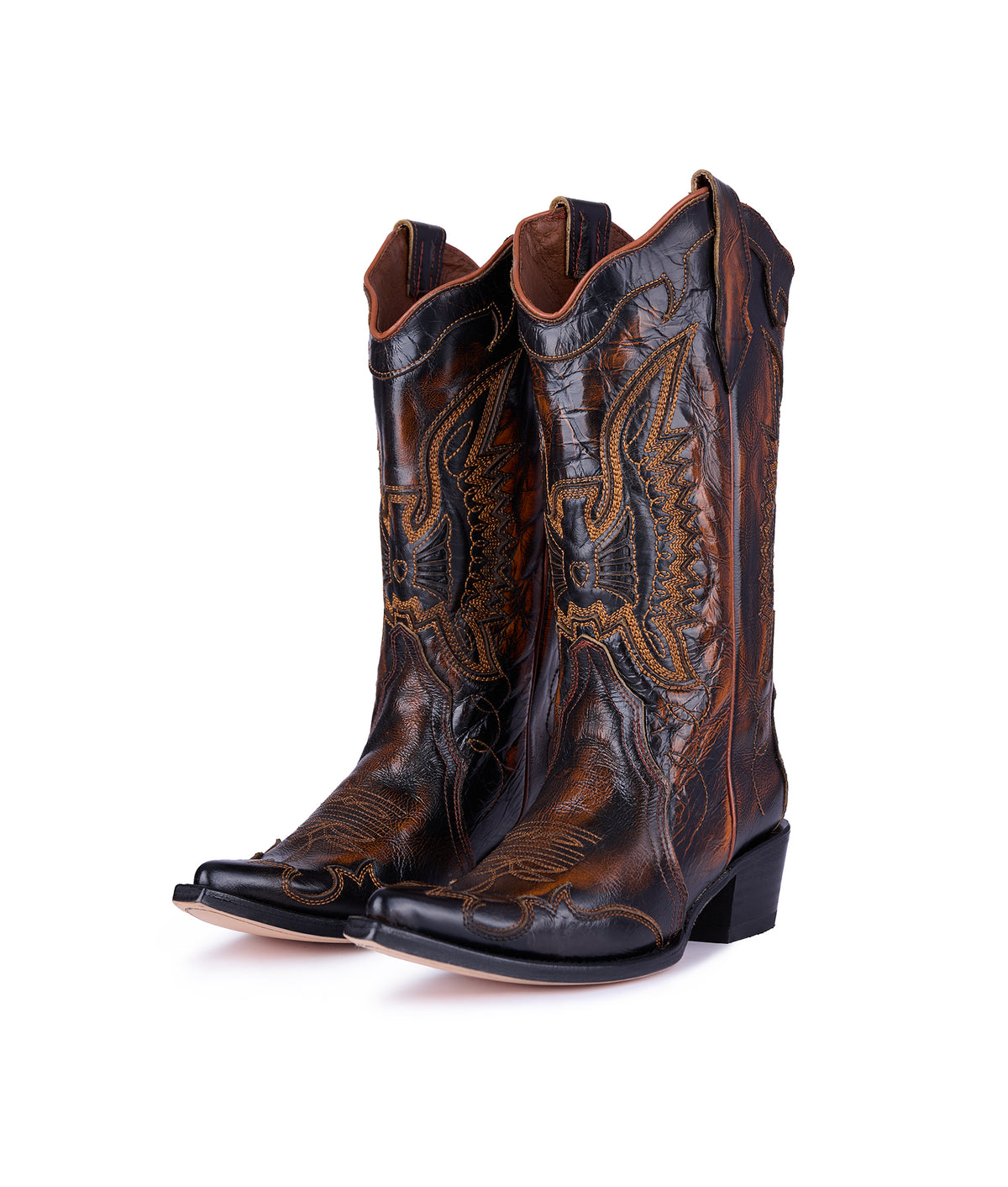 Botas Jornada Magic Marrón – botas vaqueras de piel para mujer, Montserrat Messeguer