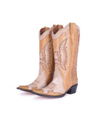 Botas Jornada buckskin – botas vaqueras de piel para mujer, Montserrat Messeguer