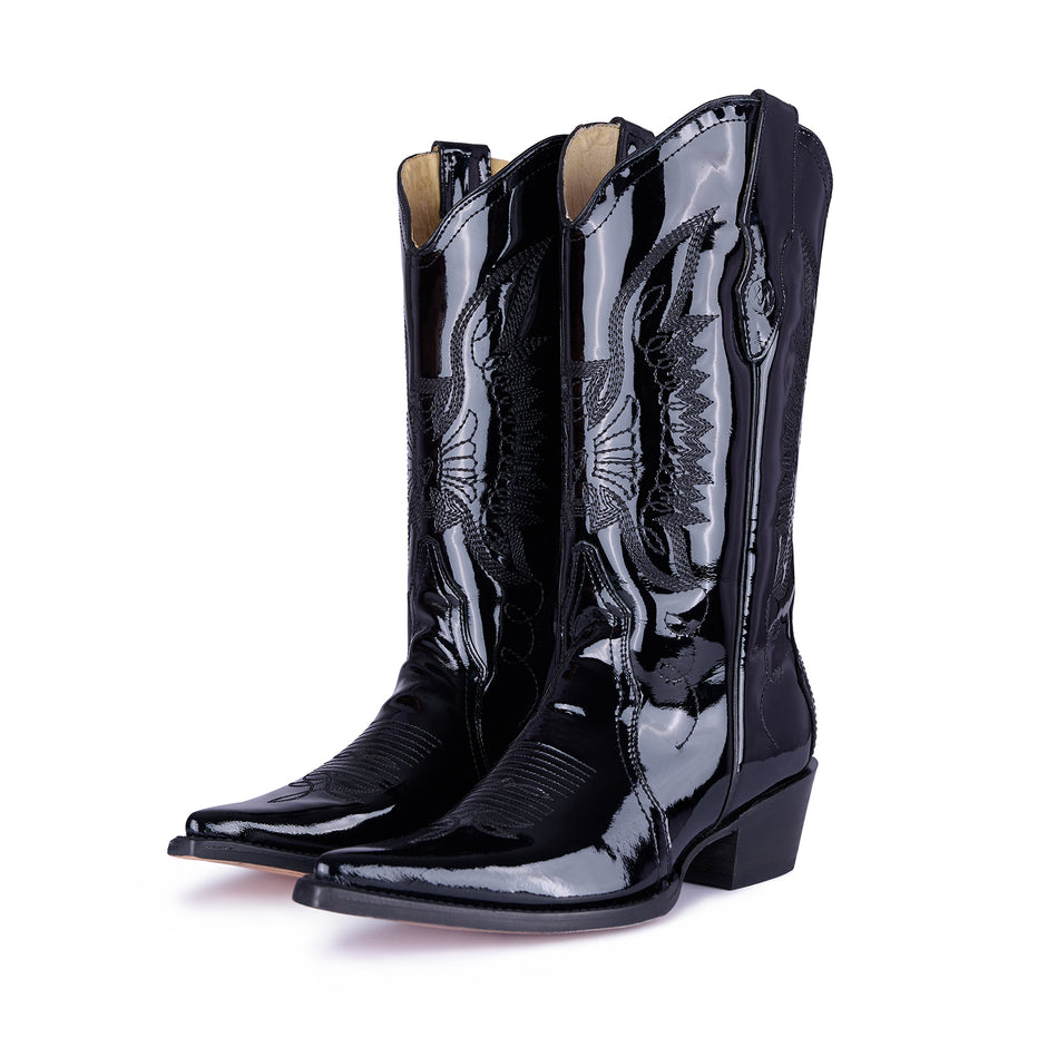 Botas Jornada Charol Negro