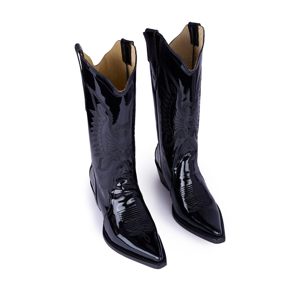 Botas Jornada Charol Negro