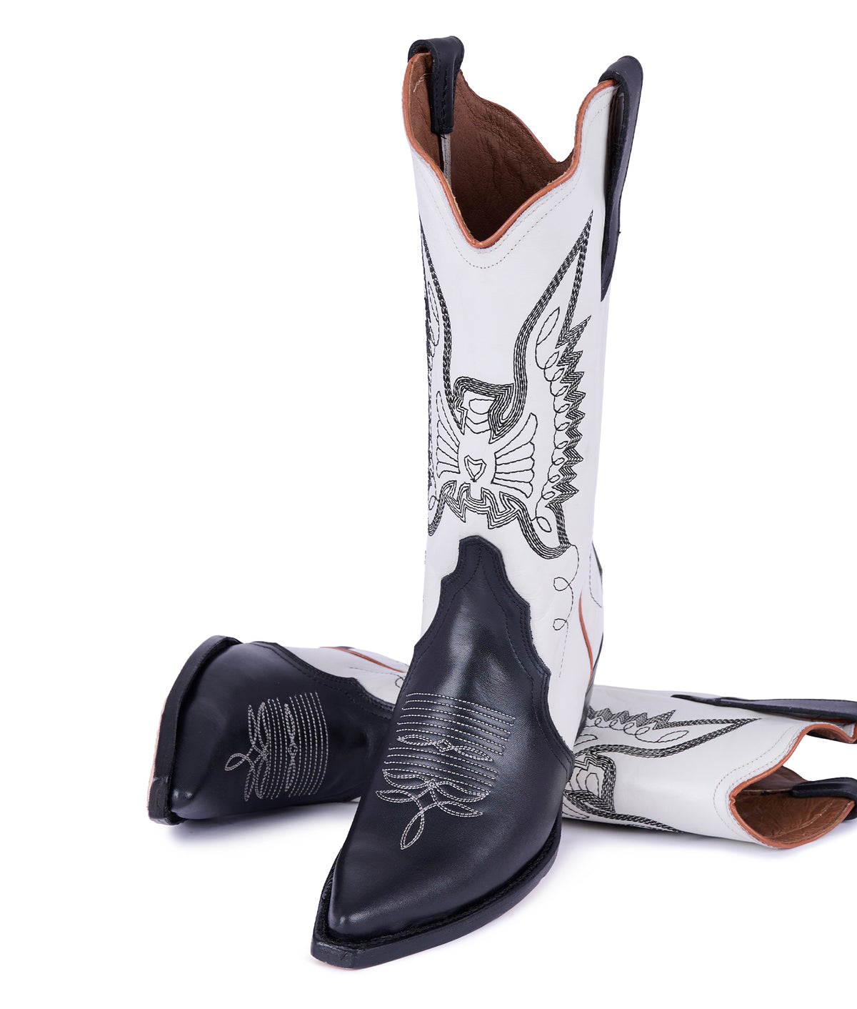 Jornada Duo Bone and Black Boots