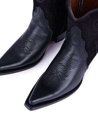 Black Jornada Pony Ankle Boots