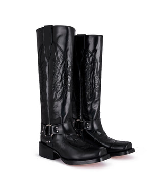 Botas Biker Glossy Black