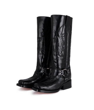 Botas Biker Glossy Black