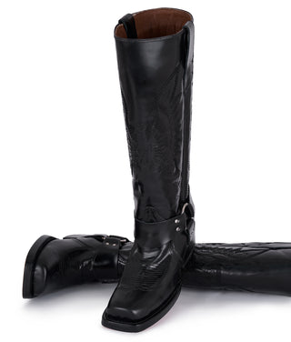 Botas Biker Glossy Black