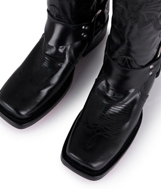 Botas Biker Glossy Black