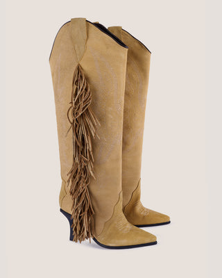 Botas Jornada Stiletto con Flecos