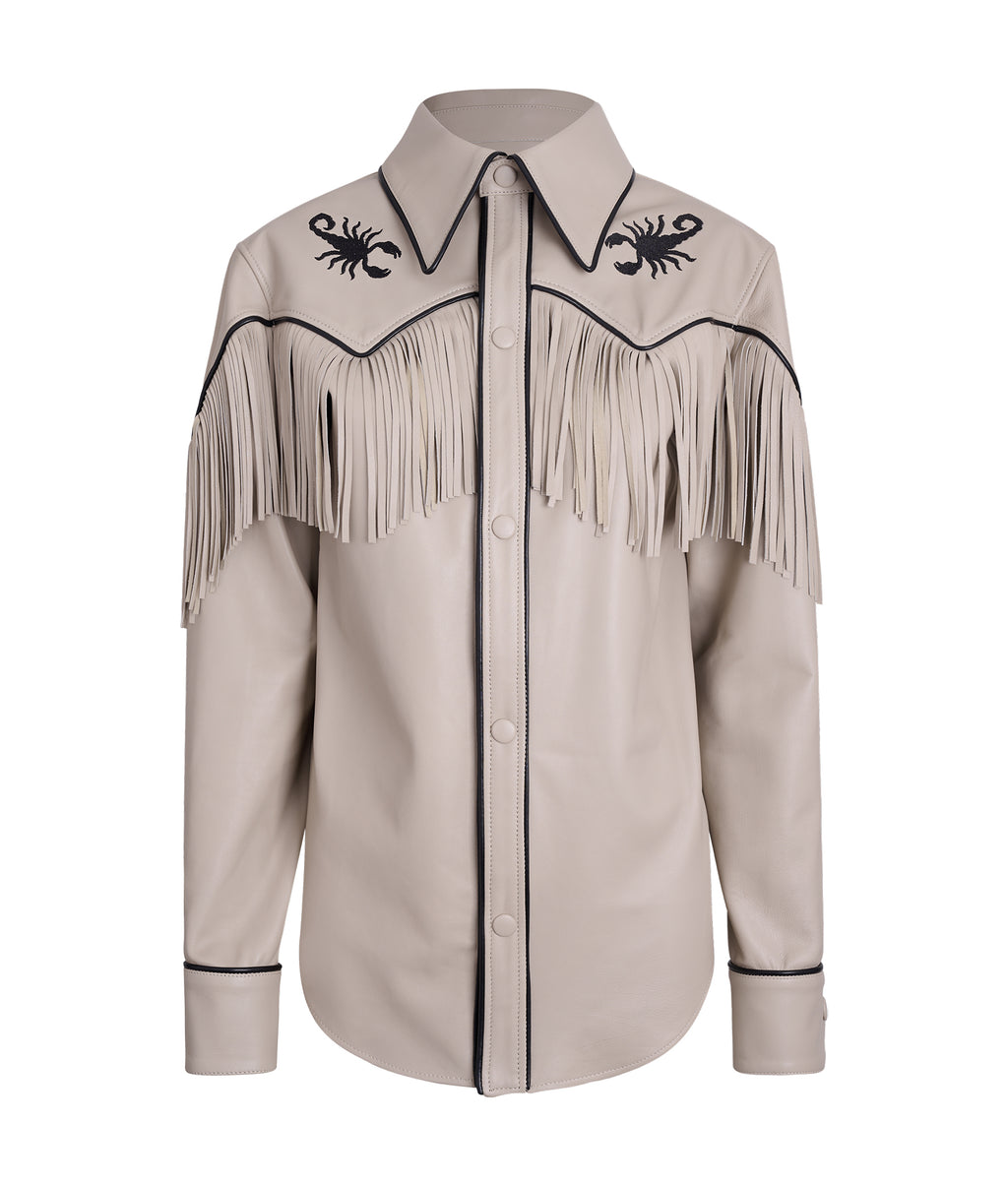 Scorpion Bone Fringed Shirt