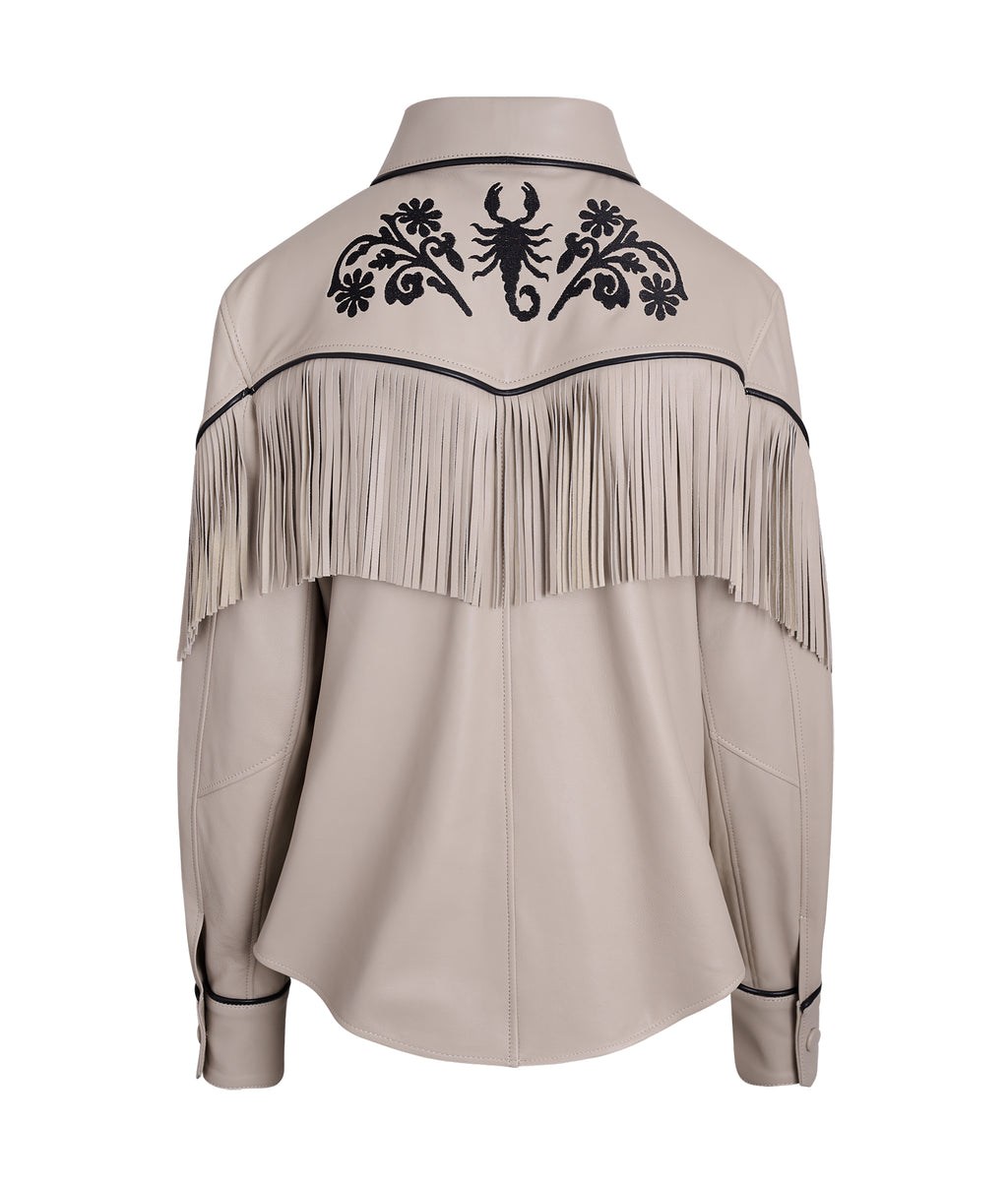 Scorpion Bone Fringed Shirt