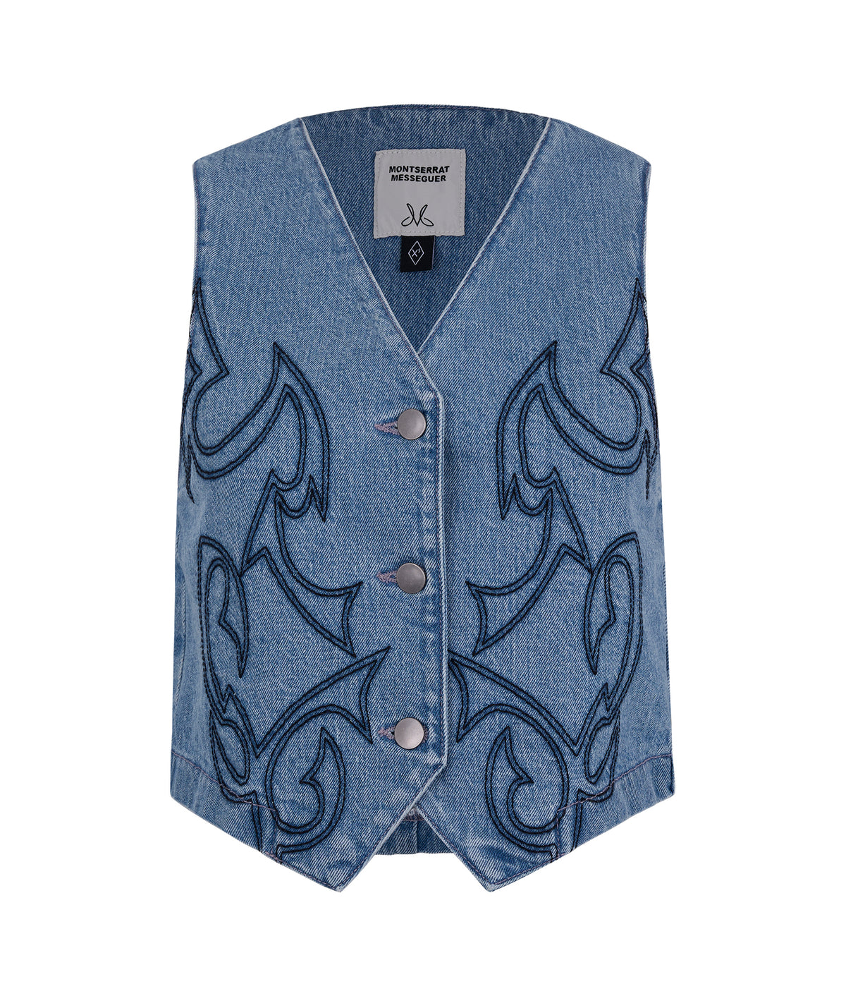 Chaleco Grecas Light Denim