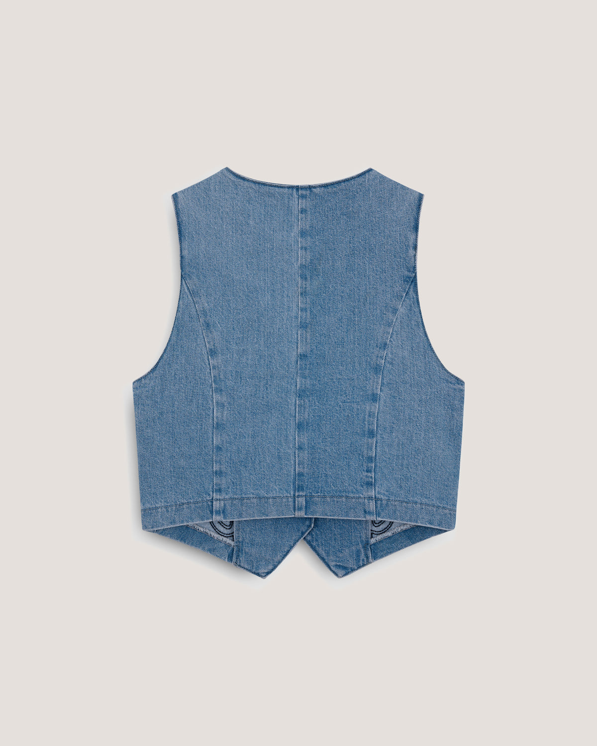 Chaleco Grecas Light Denim