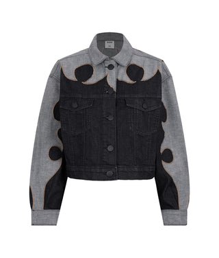 Chamarra Forastera Black Denim