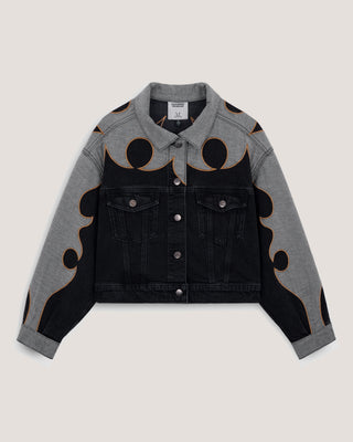 Chamarra Forastera Black Denim