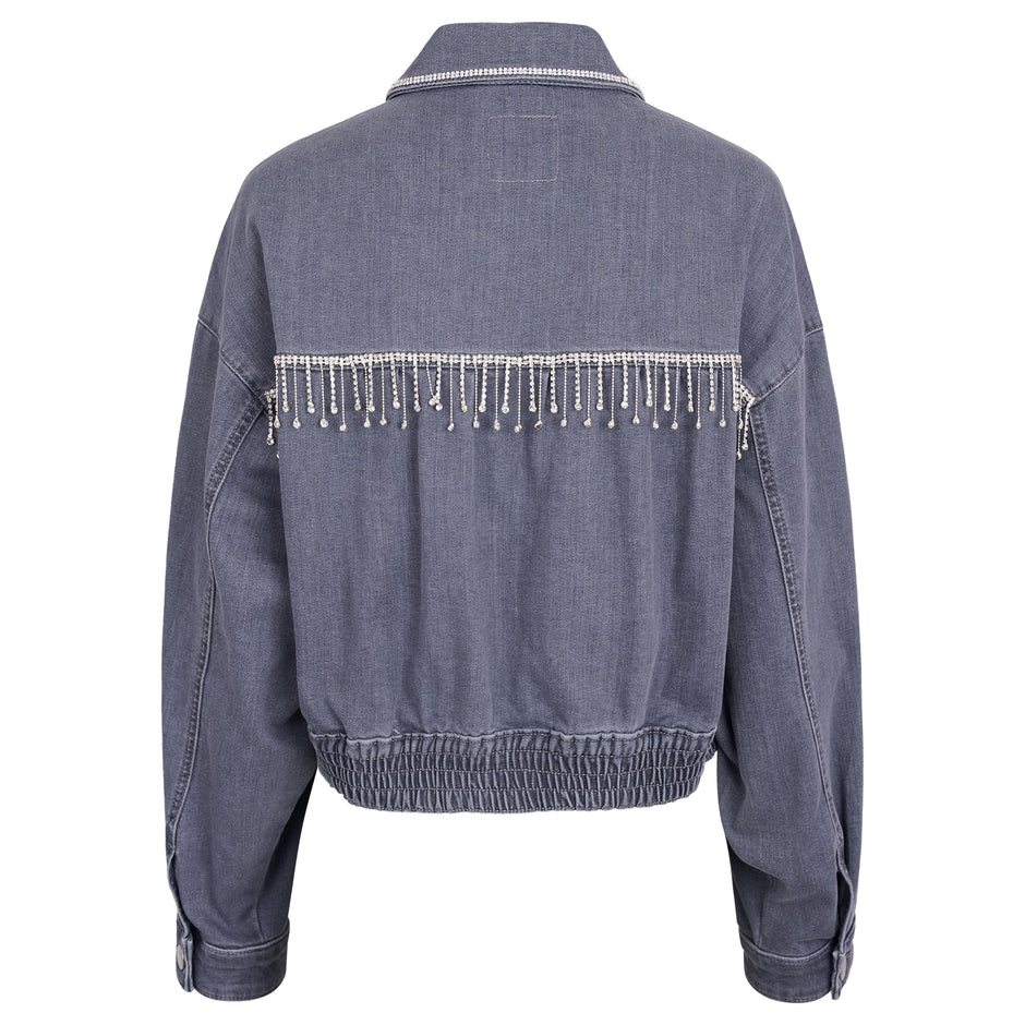 Chamarra Clásica Sparkly Gris