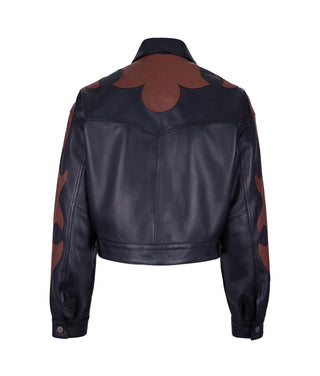 Chaqueta Forastera cocodrilo café