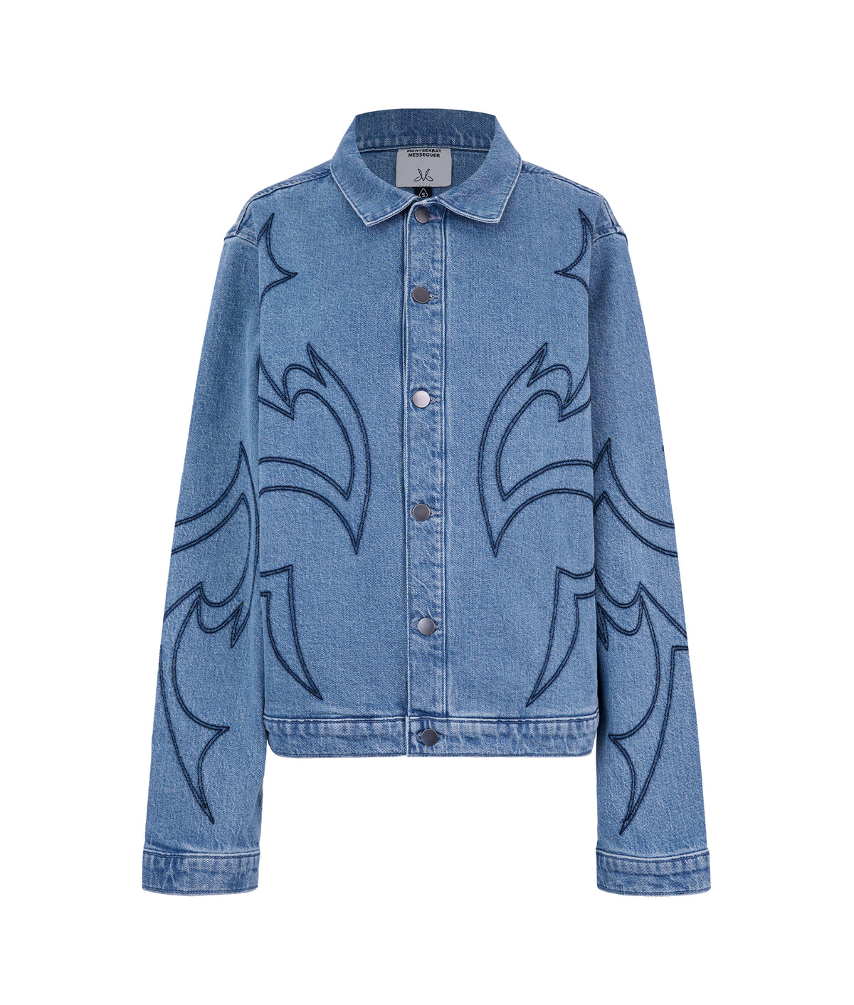 Chamarra Grecas Light Denim