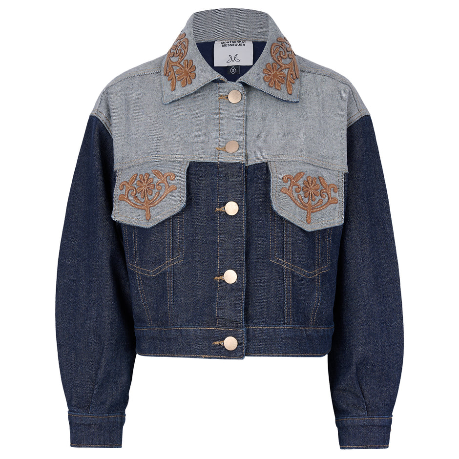 Chamarra Pockets denim