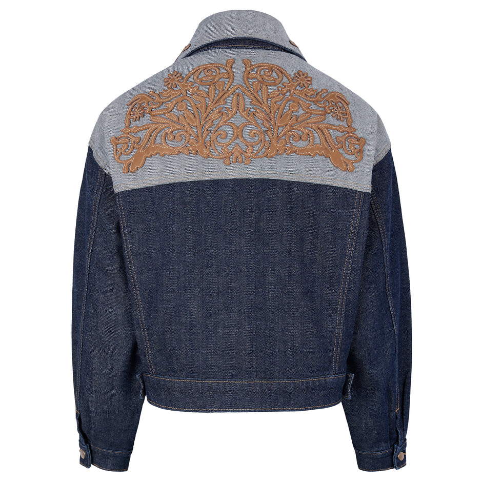 Chamarra Pockets denim