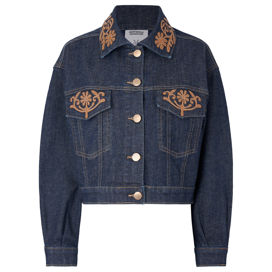 Chamarra Pockets denim