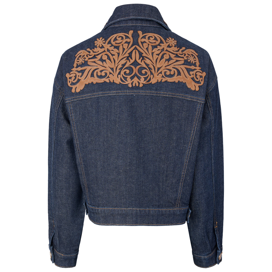 Chamarra Pockets denim