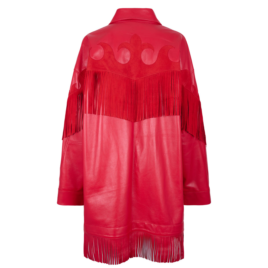 Chaqueta oversized Coyote roja