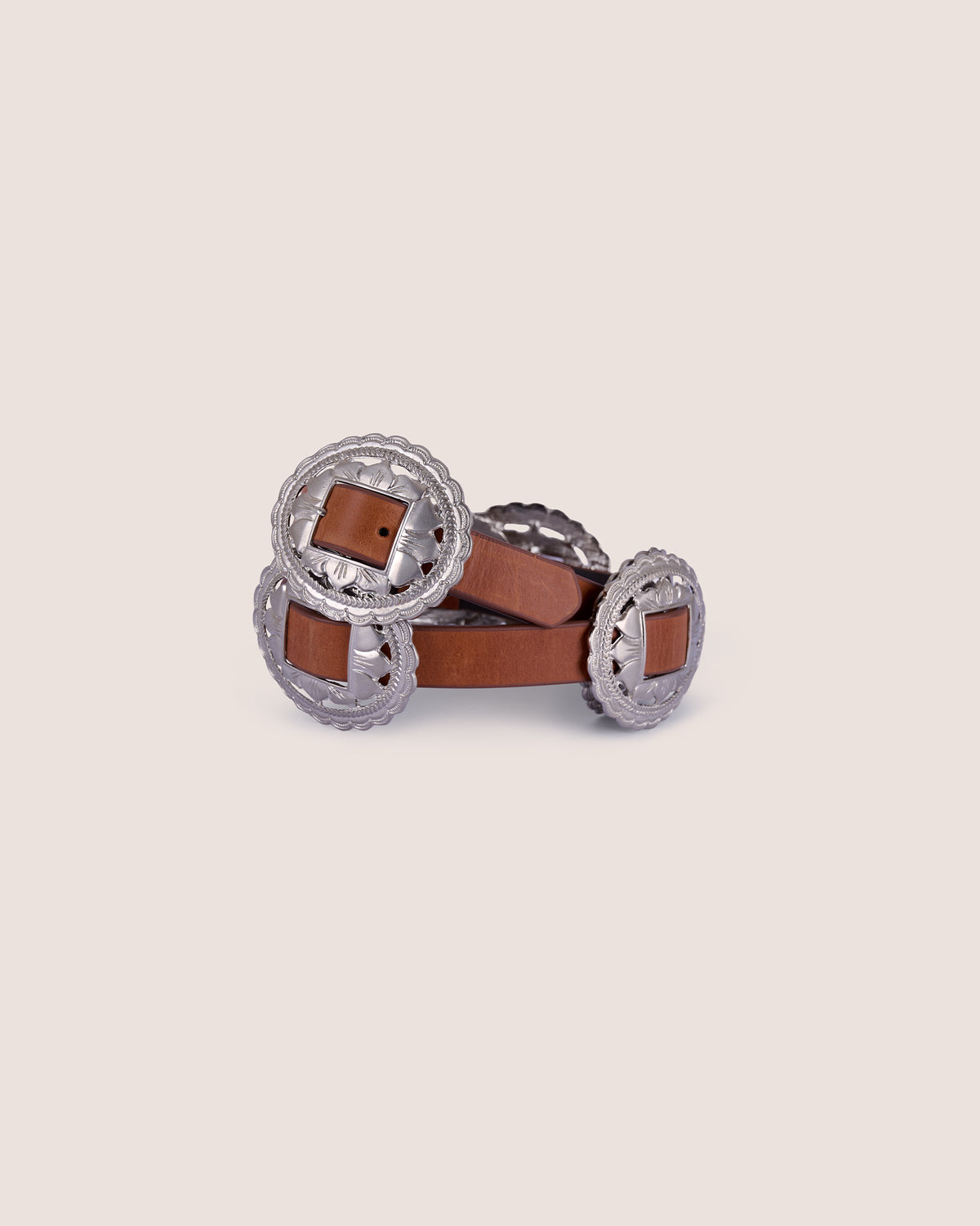 Concho belt miel