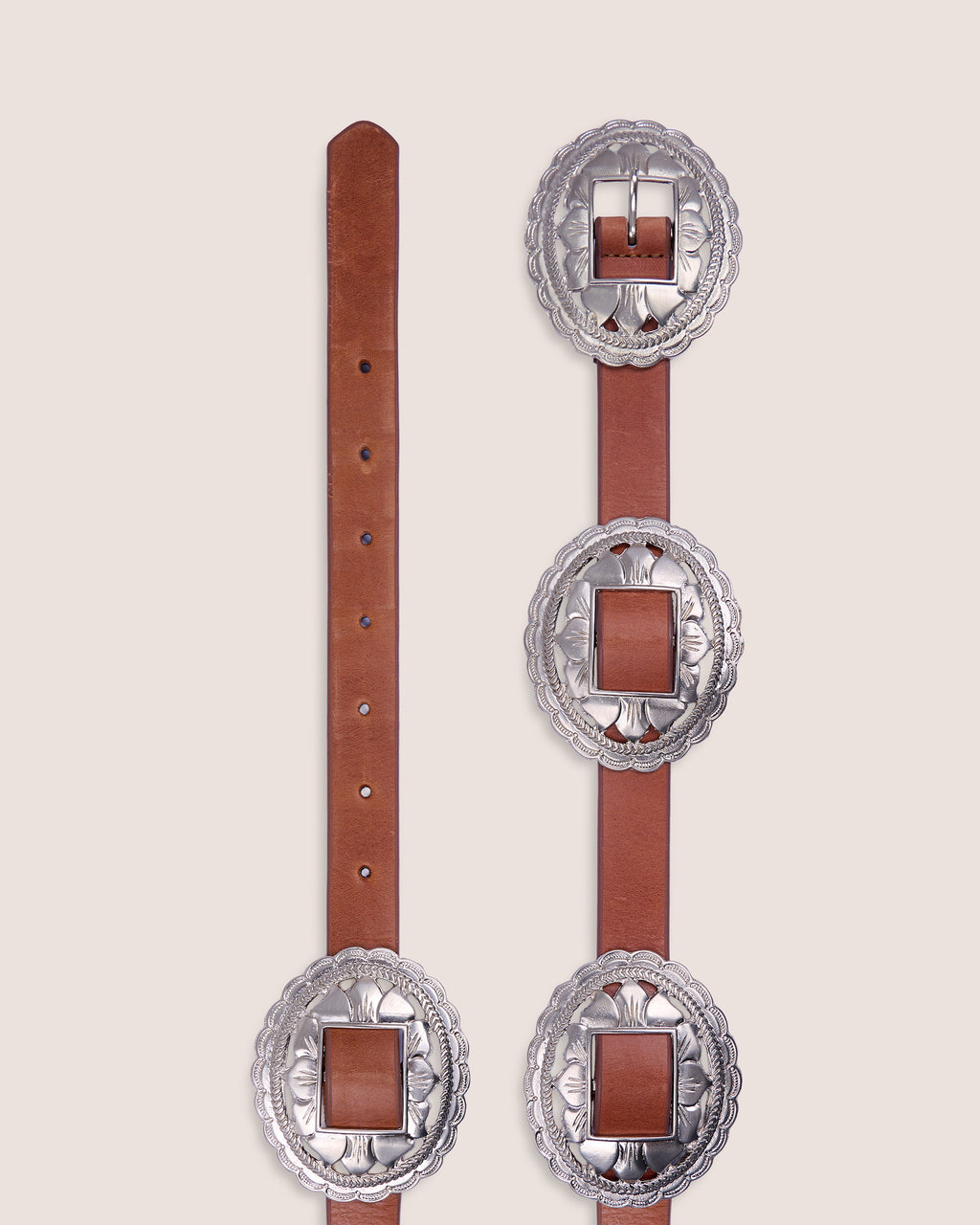 Concho belt miel
