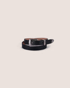 Black Western Skinny Belt