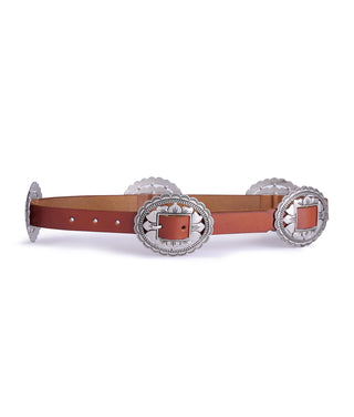 Concho belt miel