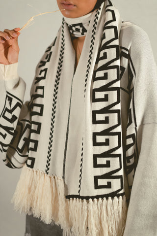 Double-Sided Grecas Scarf
