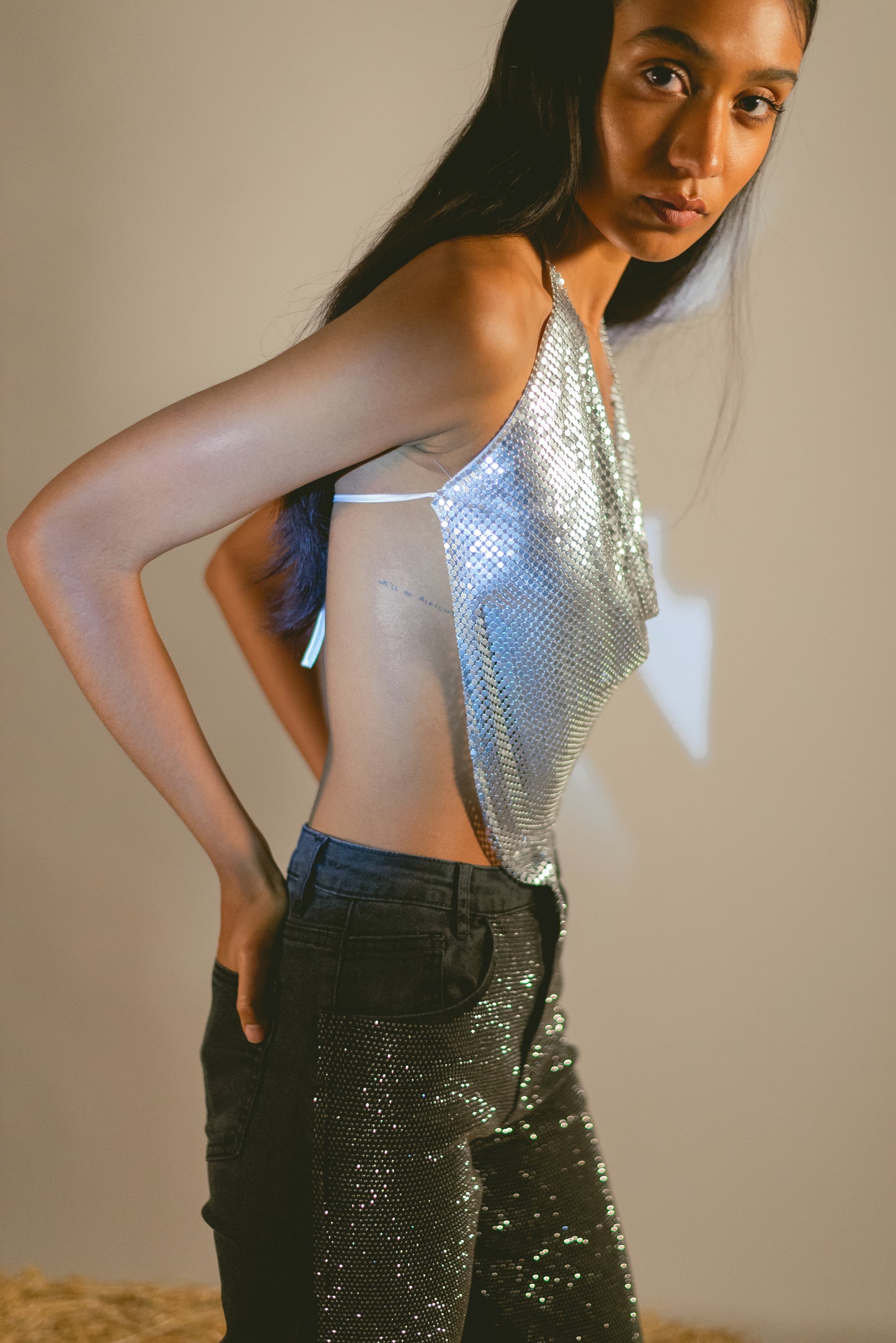 Cropped Top Rombo Sparkly