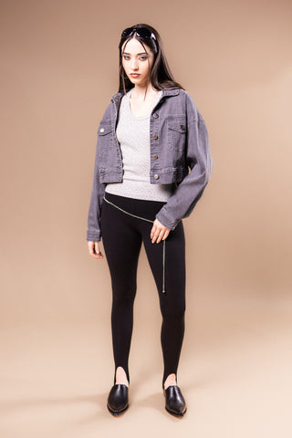 Sparkly Gray Classic Jacket
