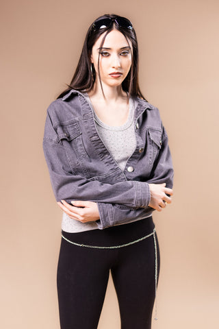 Sparkly Gray Classic Jacket