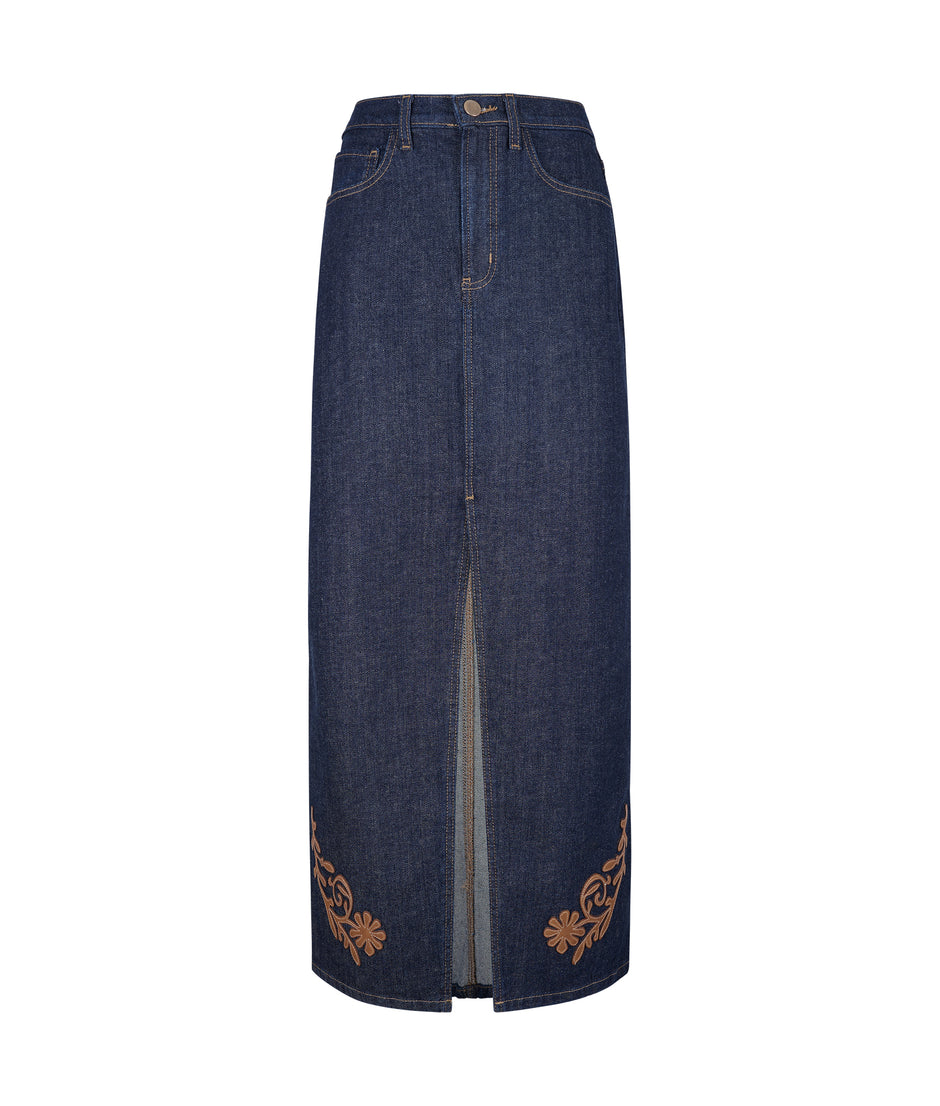 Falda Pockets denim