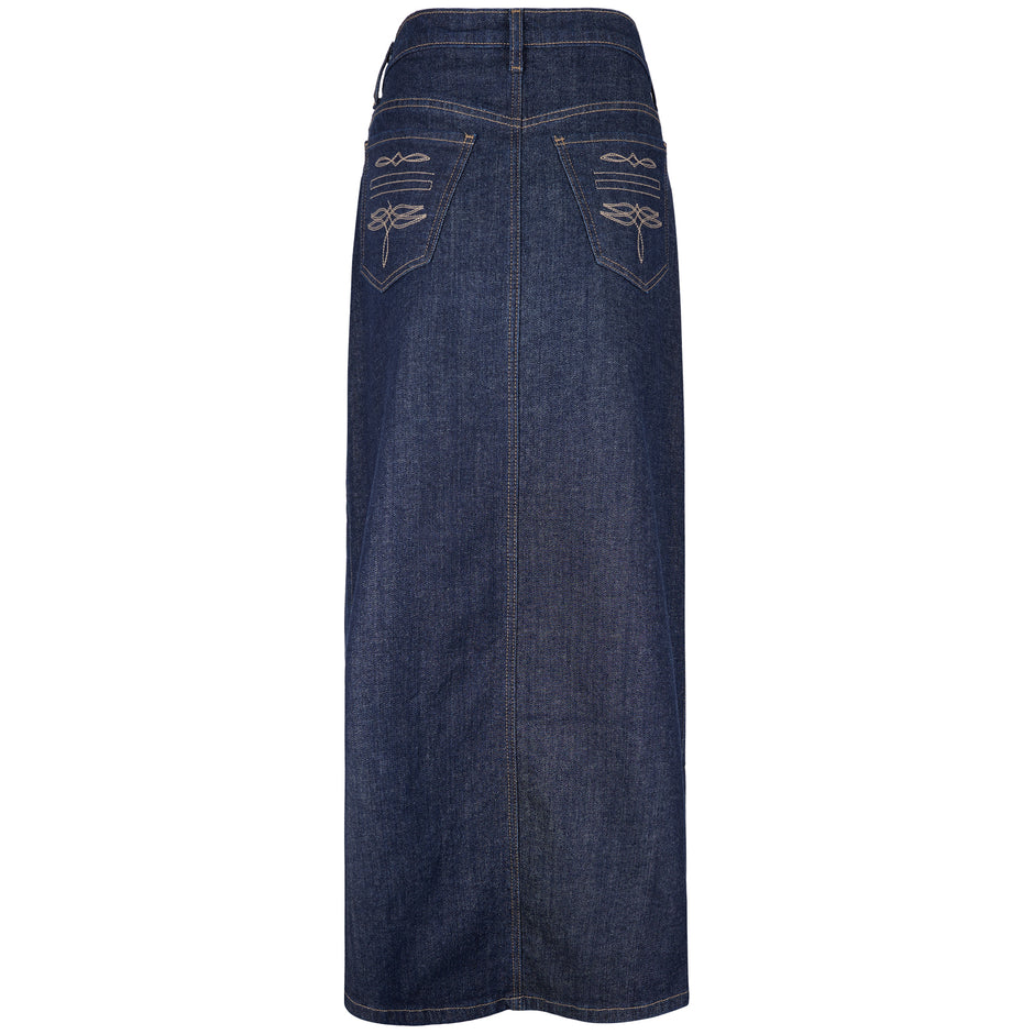Falda Pockets denim