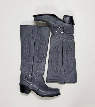 Botas Biker Gris (Sample)