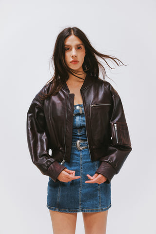 Chamarra Bomber Vino